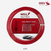 MSV Hepta-Twist 1.15/1.20/1.25mm 12m Tennis String Racquet Racket Poly S... - $23.31