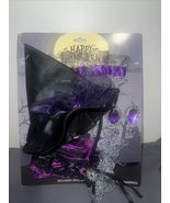 NWT Womens Witch Halloween Accessory Kit Earrings Headband Choker Gloves... - $48.14 CAD