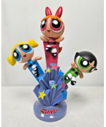Vintage Powerpuff Girls Keebler Kellogg&#39;s Bobblehead Pencil Cup Desk Col... - $27.16 CAD
