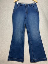 Duluth Trading Bootcut High Rise Denim Jeans Womens 10 / 31 Med Wash - $27.10