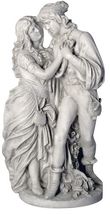 Romeo and Juliet by William Shakespeare love embracing  statue sculpture... - $325.71
