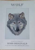 Ross Originals &quot;Wolf&quot; Cross Stitch Pattern DMC/Anchor - £10.52 GBP