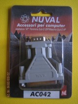 NUVAL AC042 F-D-Sub Adaptateur 25P/M Sub-D 9P - $5.60