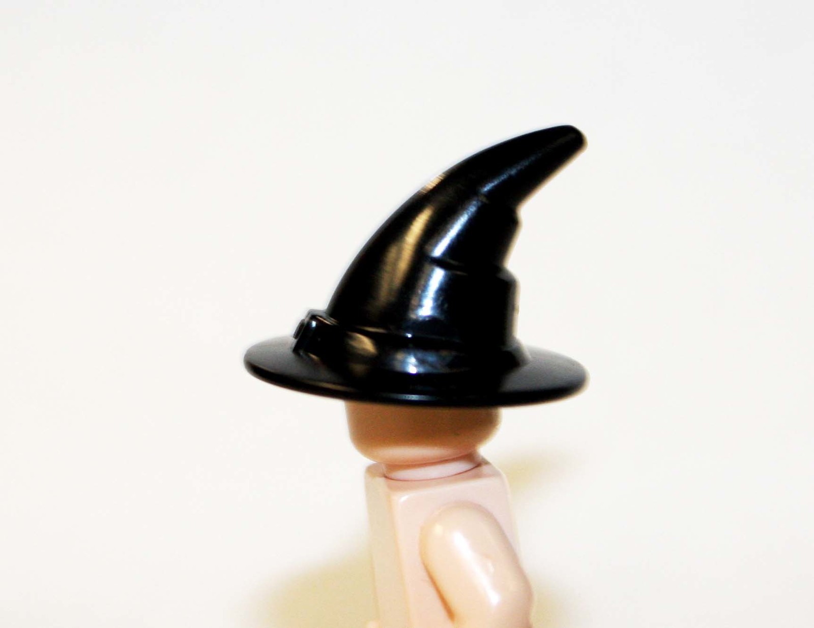 Black Witch Cap Hat Halloween Horror For Custom Minifigures - $5.23