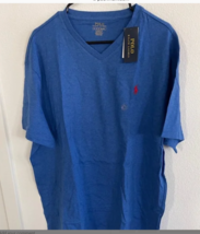 POLO RALPH LAUREN Classic Fit T-SHIRT XL Blue Heather Red Pony Mens  NWT - £24.57 GBP