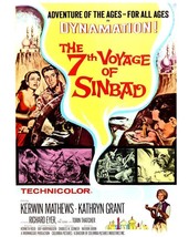 Kerwin Mathews in The 7th Voyage of Sinbad movie poster art 24x36 inch Poster - $29.99