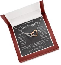 To My Granddaughter Interlocking Heart Necklace To - £82.12 GBP