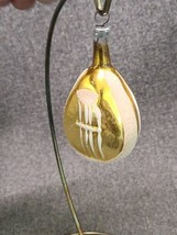 Vintage Blown Glass W. German Mandolin Christmas Holiday Ornament - £3.82 GBP