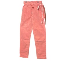 NWT Juicy Couture Cord Drawstring Trouser Corduroy Pants Size 24 Sea Pink - €42,22 EUR