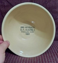 Vtg 50&#39;s WATT Pottery #7 APPLE Bowl Advertising W.P. Aldinger Alexander, IA - £48.00 GBP
