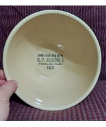 Vtg 50&#39;s WATT Pottery #7 APPLE Bowl Advertising W.P. Aldinger Alexander, IA - £48.80 GBP