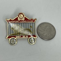 Lions Club Pin International Gasport NY Dist. 20-N Lapel PIN Brooch 1.5&quot; - $418.43 MXN