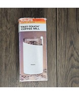 KRUPS FAST TOUCH COFFEE BEAN SPICE MILL GRINDER WHITE With Box - $19.80
