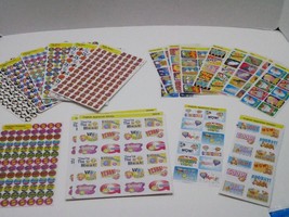 Lot Of Over 30 Sheets Trend Stickers Teachers Kids Incentive Reward Mini WOW - $16.99