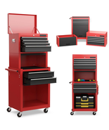 , 60.5 Lb, 23.5&quot; Steel 6-Drawer Rolling Tool Cart with User Manual Black... - €334,54 EUR
