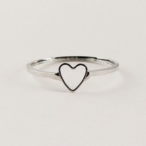 Heart Ring Silver Color Sizes 7 8 9 10 & 11 Fashion Jewelry
