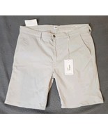 NWT (118$) EDWIN Endurance Mason Short Slim Chino in Stone Gray Sz 36 NWT  - $51.10 CAD