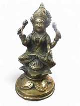 Luxmi Ji The Godess Of Luxmi Indian Brass Handicraft Antique - £94.12 GBP