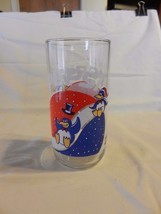 Pepsi Penguins Sliding Downhill Logo Glass - $30.00