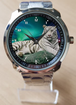 Arctic White Wolf Unique Unisex Beautiful Wrist Watch Sporty - £27.42 GBP