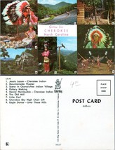 North Carolina Cherokee Native American Various Attractions VTG Postcard - £7.51 GBP