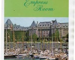 Empress Room Menu Empress Hotel Victoria British Columbia Clarence Butle... - $47.52