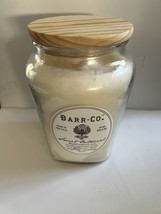 BARR-CO. Sweet Oatmeal Vase Style Candle In Glass Jar Wooden Top 18 Oz - £22.95 GBP