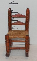 Brown Dollhouse 4&quot; Rocking Chair - £7.71 GBP