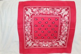 Bandana Dark Pink Paisley Handkerchief Set Of 3 - £6.57 GBP