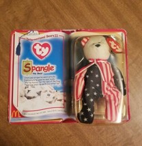 Ty Teenie Beanie Babies Spangle The Bear McDonald&#39;s 2000 International Bears 2 - £2.66 GBP