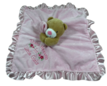 Baby Starters Thank Heaven for Little Girls pink teddy bear lovey satin ... - $6.92