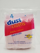 Lot Of 4 Vintage SKILCRAFT Dust Cloths 100% Cotton Terry Unopened Packag... - $11.49 CAD
