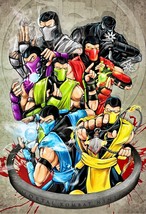 Mortal Kombat Ninjas Poster | Wall Art | Scorpion Sub-Zero Reptile Smoke | NEW - £15.97 GBP