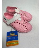 Doggers 7/8 Toddler Baby Girl Pink White Ultralite Adjustable Slip Kid S... - $6.84 CAD