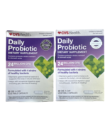 CVS Daily Probiotic 24 Billion CFU 60 Capsules Total Exp 2/25- New (lot of 2) - £18.92 GBP