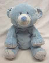 Ty Pluffies Extra Soft Blue Teddy Bear 10" Plush Stuffed Animal Toy 2010 - $19.80
