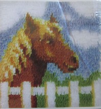 Wonder Art Caron Latch Hook Pony Horse Kit 12&quot; x 12&quot; New Latch Hook Incl. - £14.36 GBP
