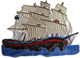 Ocean Calling Custom and Unique[ Tall Ship ] Embroidered Iron On/Sew Patch [6.5&quot; - £13.36 GBP