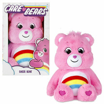 Care Bears Cheer Bear 14&quot; Medium Soft Plush Rainbow Badge of Hope &amp; Happiness - £13.33 GBP