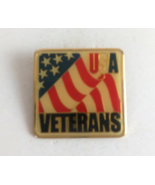 Vintage USA Veterans USA Flag Lapel Hat Pin - $11.49 CAD