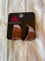 Paparazzi Earrings (new) PUT YOUR BEST FACE FORWARD - COPPER - HOOP EARRING - £6.82 GBP
