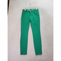 Pilcro and the Letter Press Pants Womens Size 25 Green Mid Rise Skinny S... - £26.43 GBP