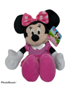 Disney Minnie Mouse Bow-tique Pink White Plush Stuffed Animal 2012 17&quot; - $39.60