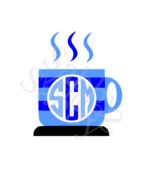 Cup Letter SMC 1-Digital ClipArt-Art Clip-Gift Tag-Cup-Scrapbook-Gift Ca... - $37.17 MXN
