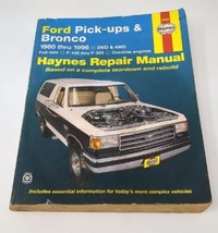 Haynes 36058 Repair Manual For Ford Bronco & F-100 F-150 F-250 F-350 1980-1996 - $19.79