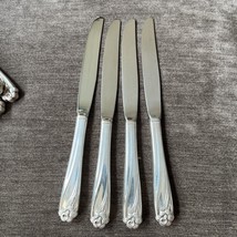 4! 1847 Rogers Bros IS Daffodil Silverplate Flatware Dinner Knives 3 Set... - $26.63