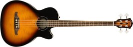 3-Color Sunburst Fender Fa-450Ce Acoustic Bass Guitar With A Laurel Fingerboard. - £494.43 GBP