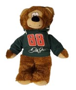 Toy Factory Dale Jr #88 Nascar Plush 14&quot; Bear With Green Hoodie EUC 2016 - £11.42 GBP