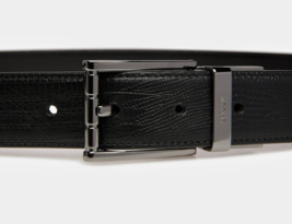 Bally Mens Astor Black Leather Adjustable Reversible Belt EU 110 BNWT - £97.89 GBP