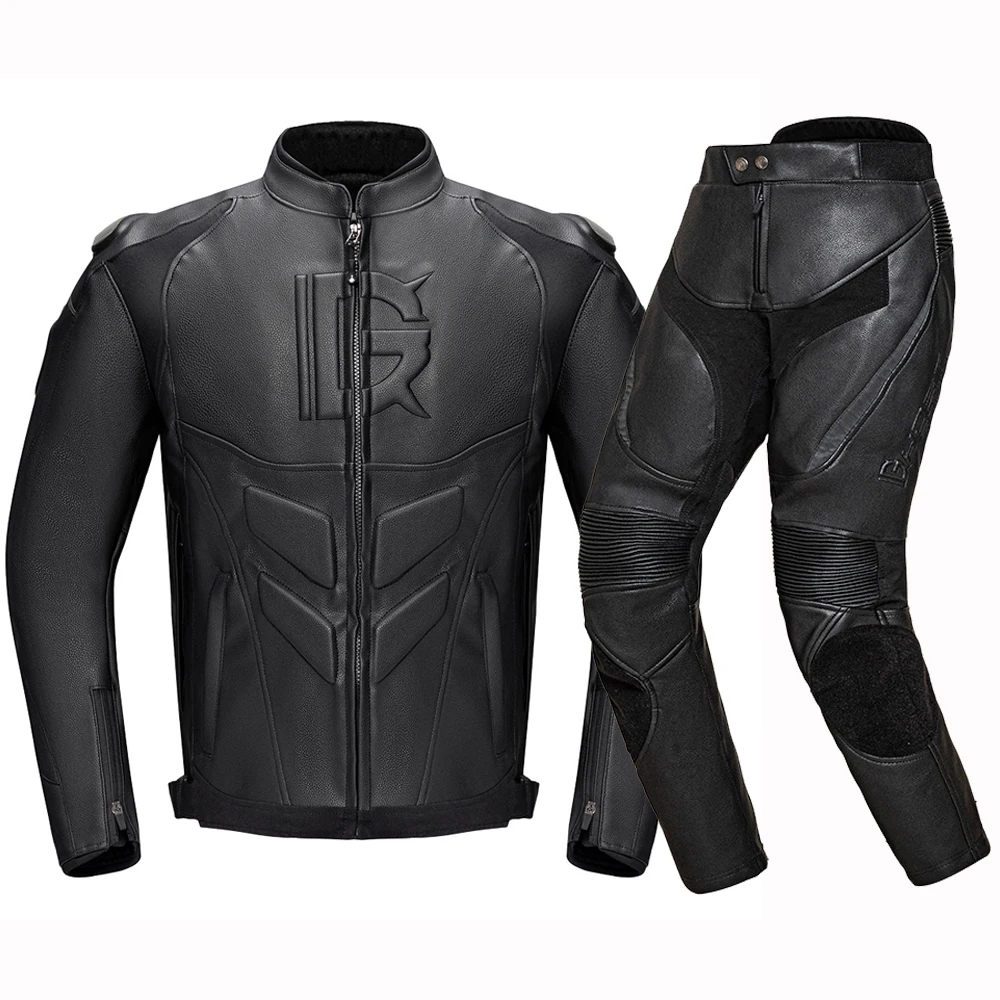 GHOST RACING Motorcycle Jacket Leather Motocross Jacket Chaqueta Moto Moto - £43.66 GBP+